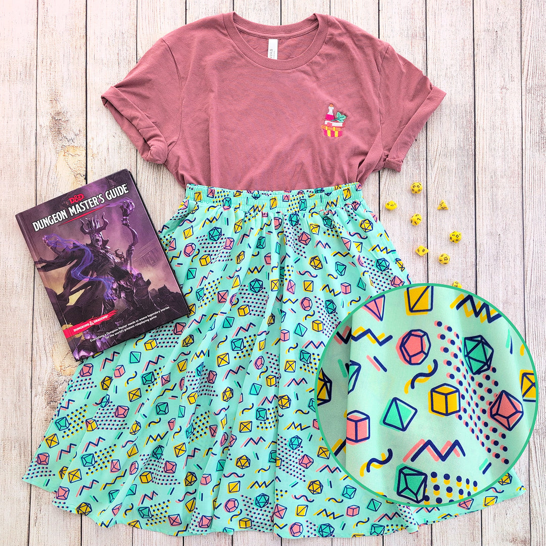 90s Dice Midi Skirt