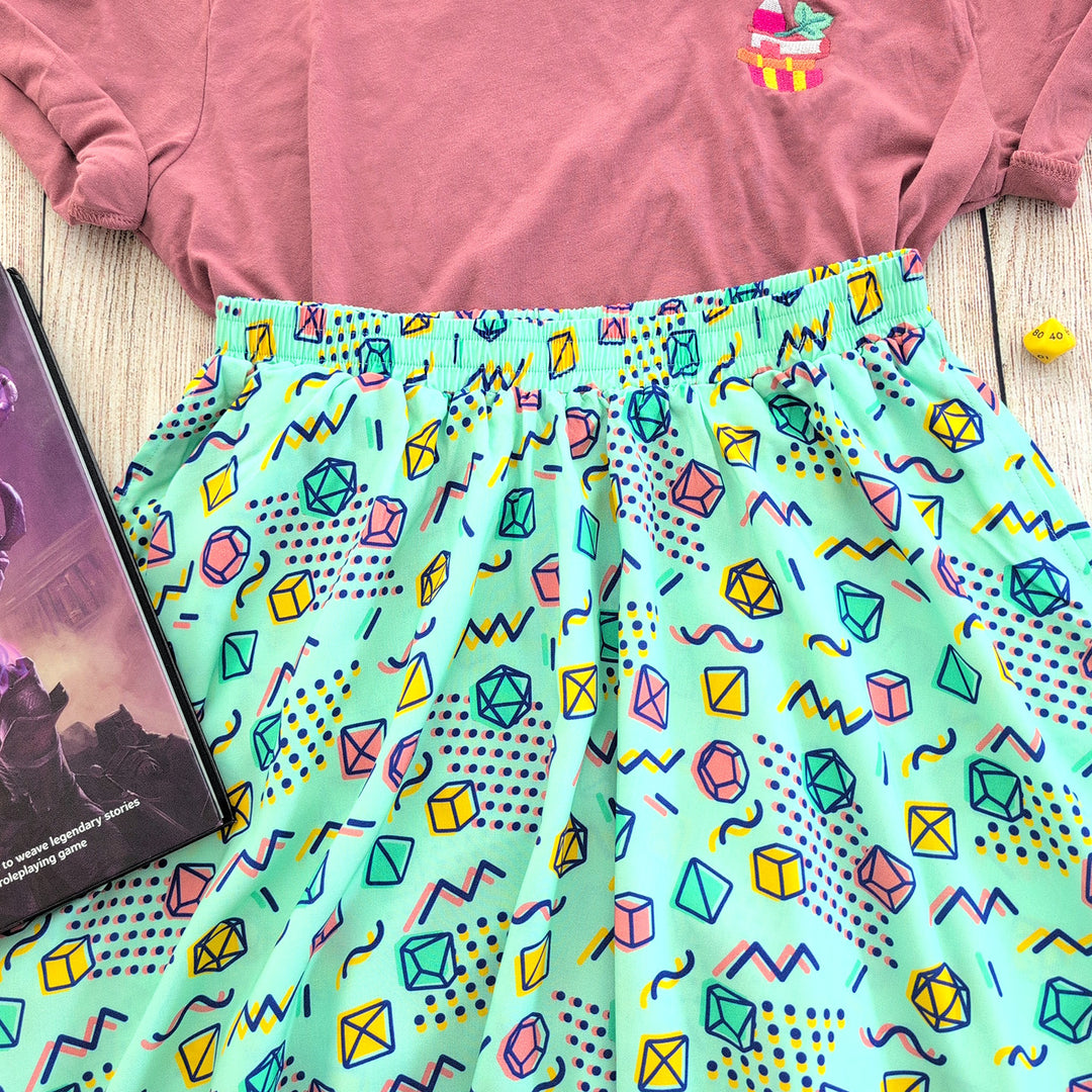 90s Dice Midi Skirt