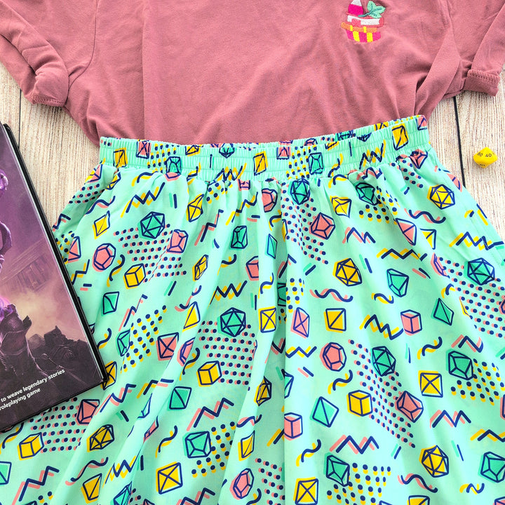 90s Dice Midi Skirt