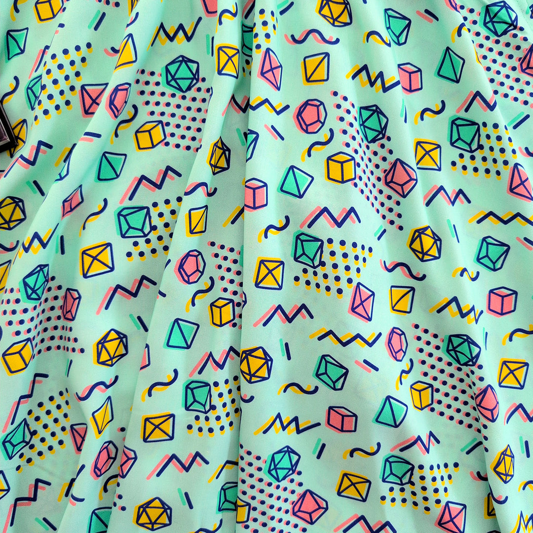 90s Dice Midi Skirt