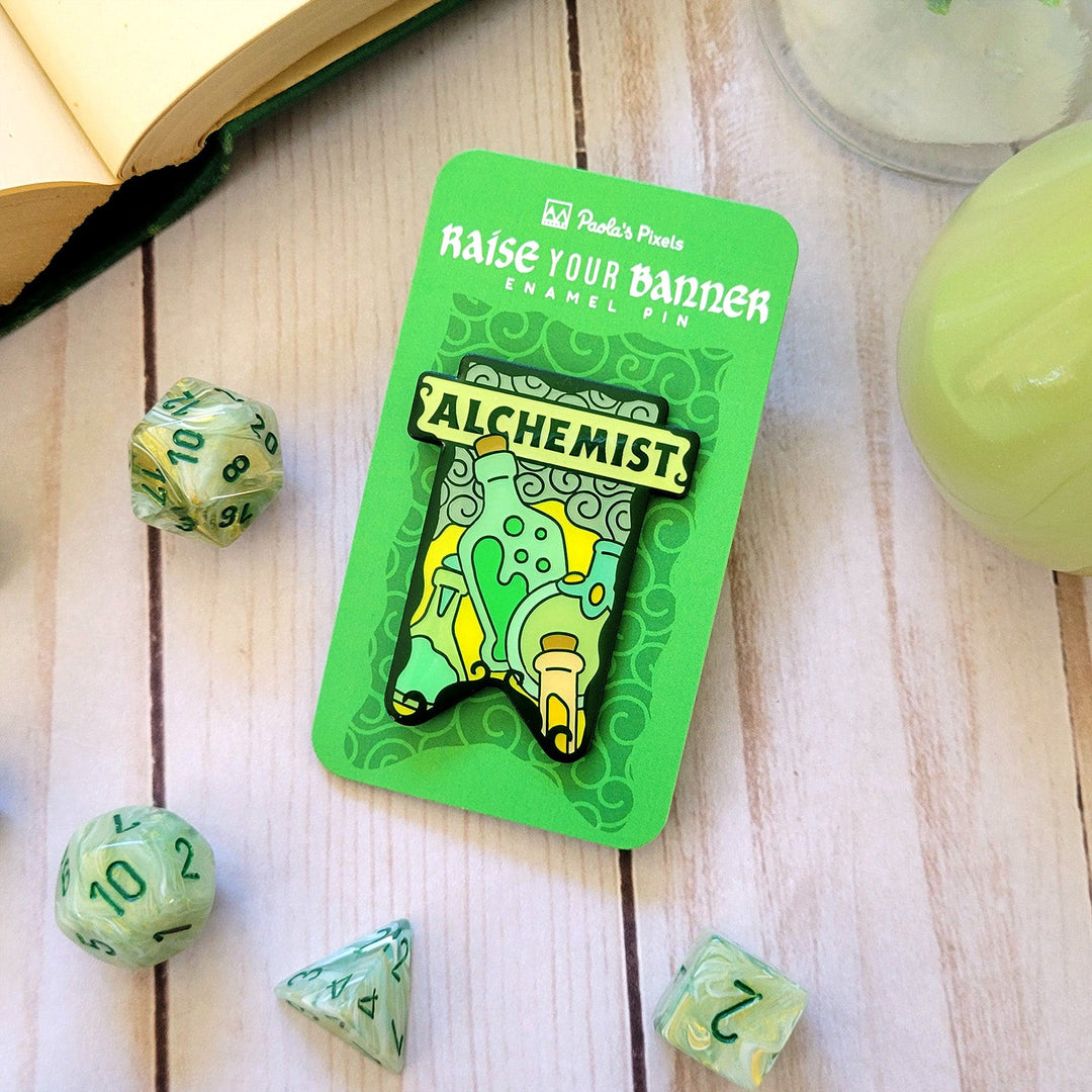 Seconds Sale! Alchemist Banner Enamel Pin