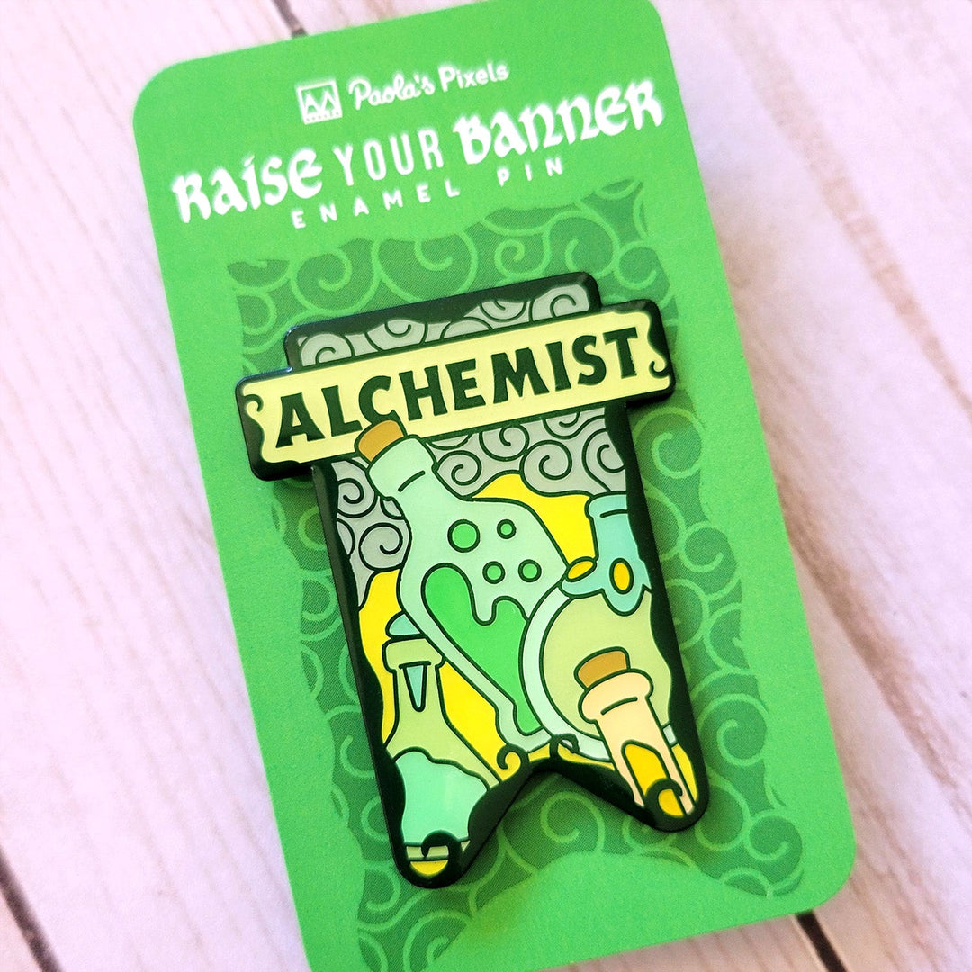 Seconds Sale! Alchemist Banner Enamel Pin
