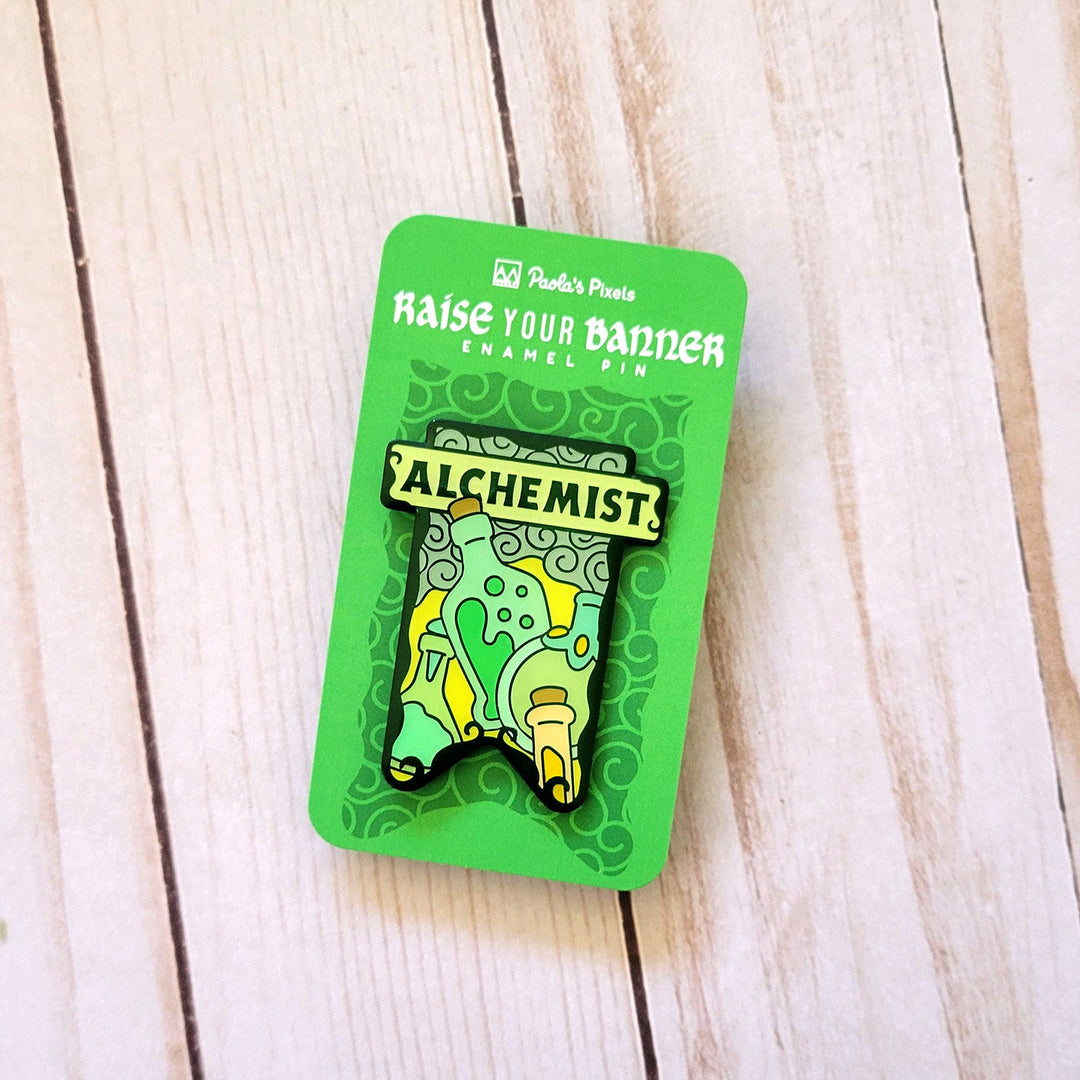 Seconds Sale! Alchemist Banner Enamel Pin