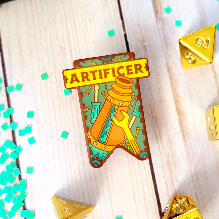 Seconds Sale! Artificer Banner Enamel Pin