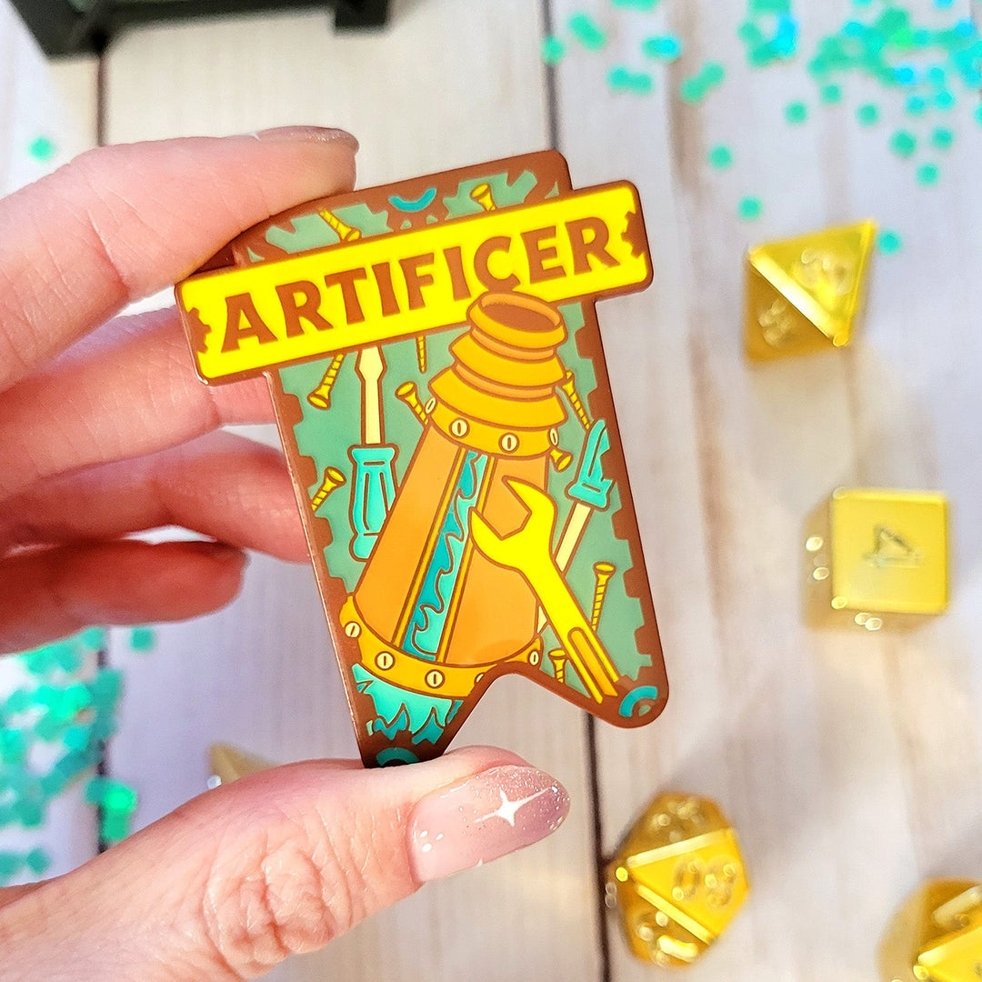 Seconds Sale! Artificer Banner Enamel Pin