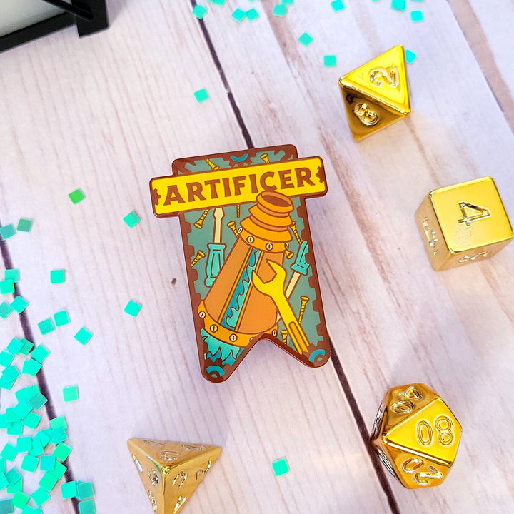 Seconds Sale! Artificer Banner Enamel Pin
