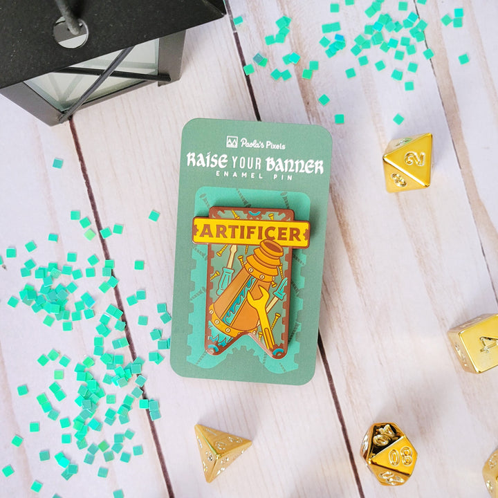 Artificer Banner Enamel Pin