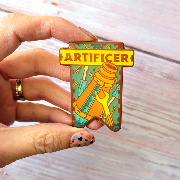 Seconds Sale! Artificer Banner Enamel Pin