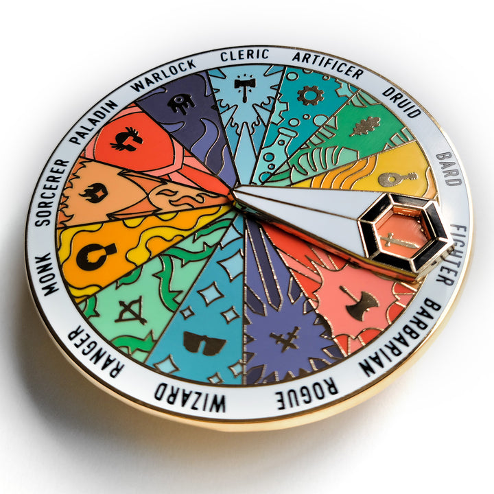 Seconds! Class Roulette Spinner Pin