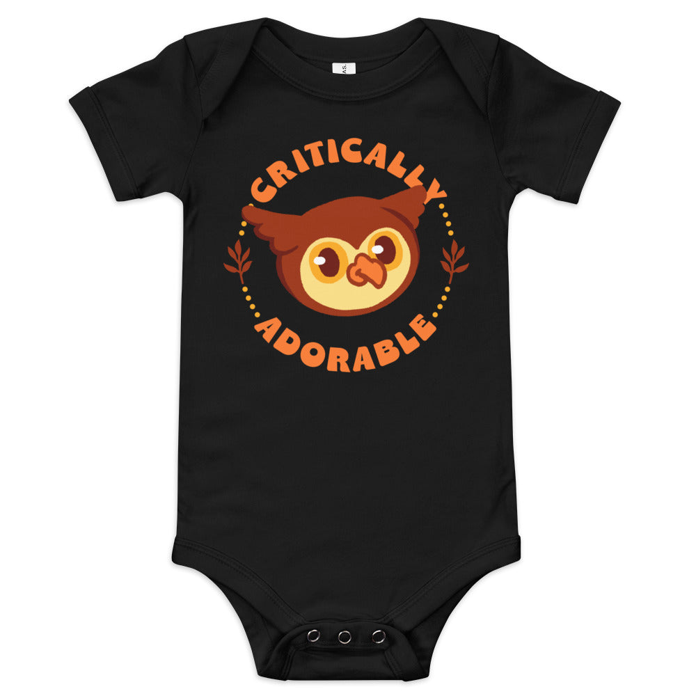 Critically Adorable Owlbear Baby One Piece - Geeky merchandise for people who play D&D - Merch to wear and cute accessories and stationery Paola's Pixels