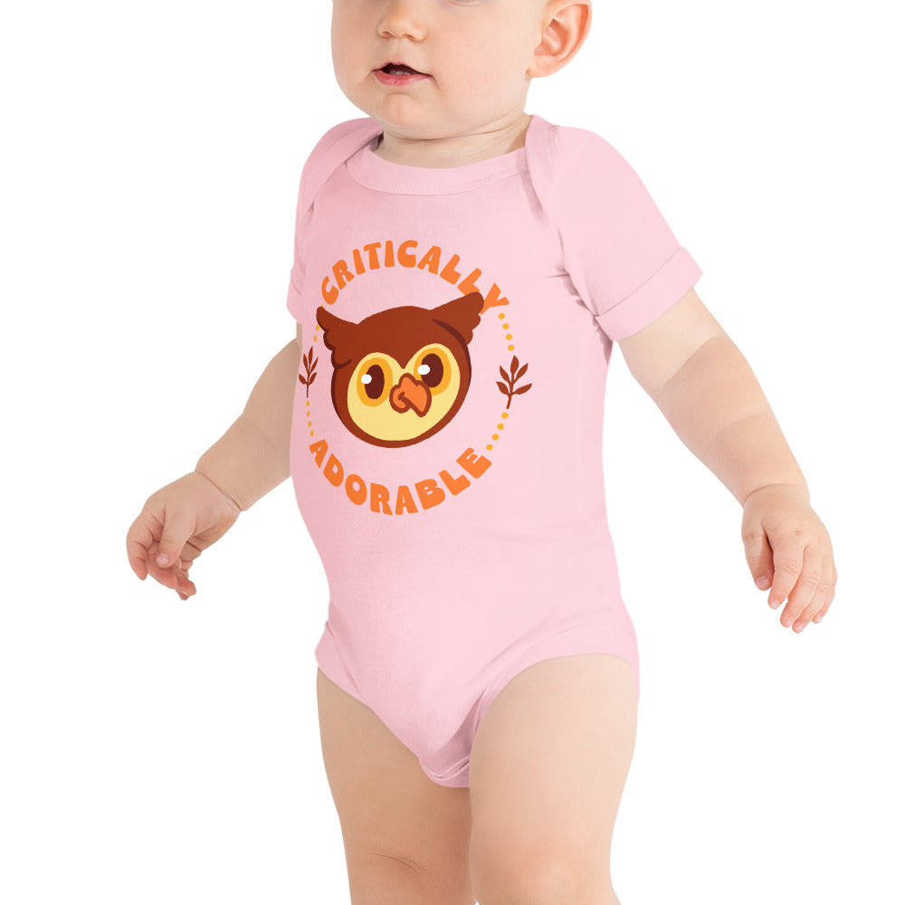 Critically Adorable Owlbear Baby One Piece - Geeky merchandise for people who play D&D - Merch to wear and cute accessories and stationery Paola's Pixels