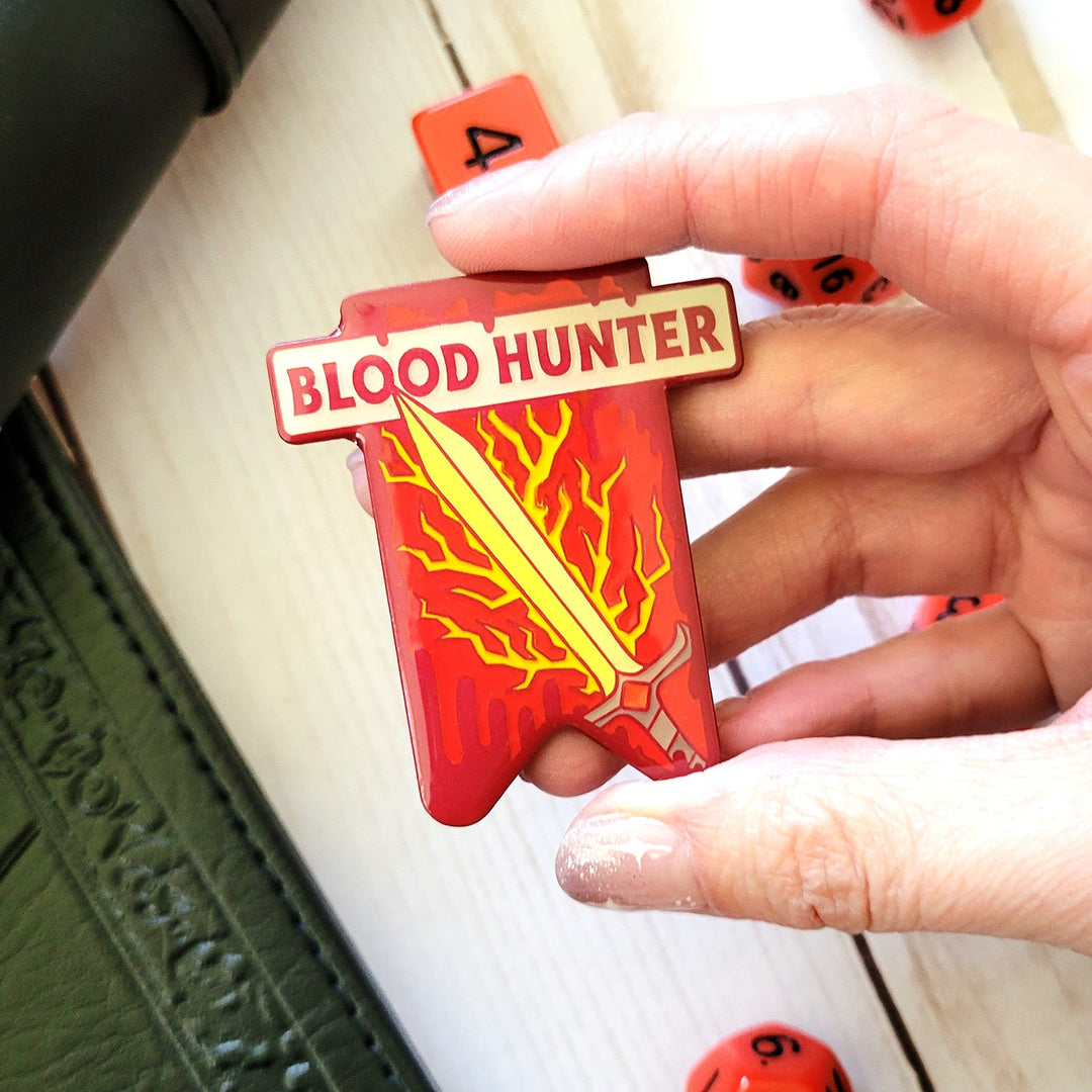 Seconds Sale! Blood Hunter Banner Enamel Pin