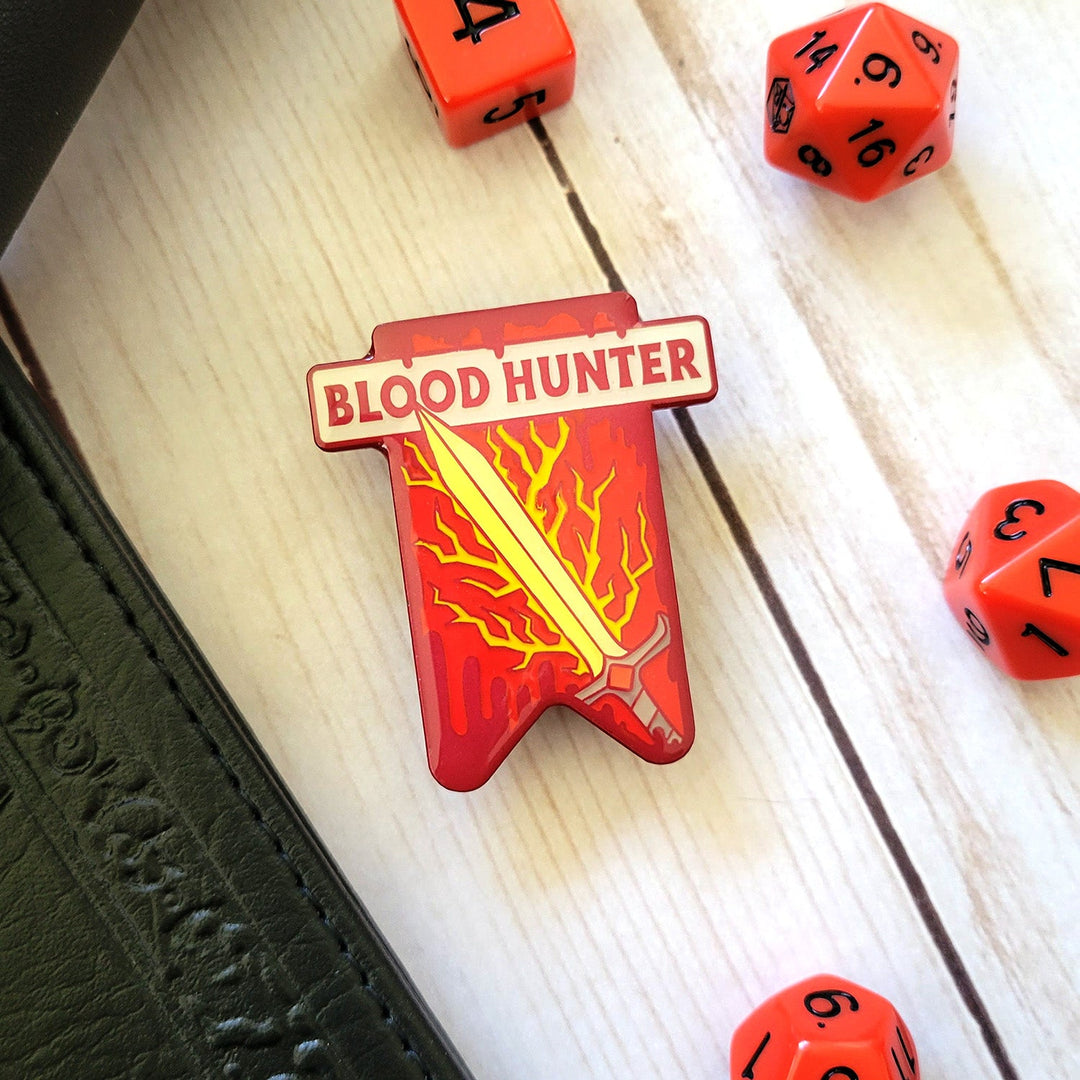 Seconds Sale! Blood Hunter Banner Enamel Pin