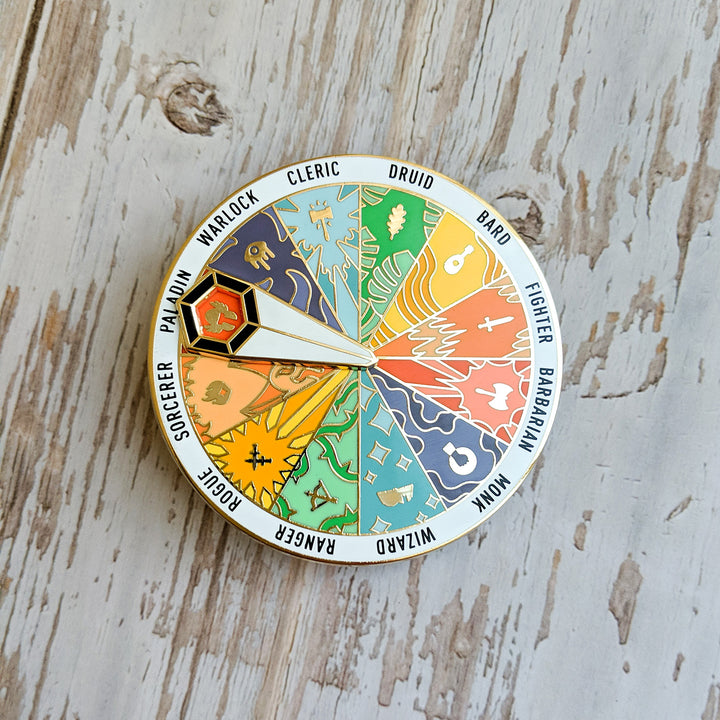 Seconds! Class Roulette Spinner Pin