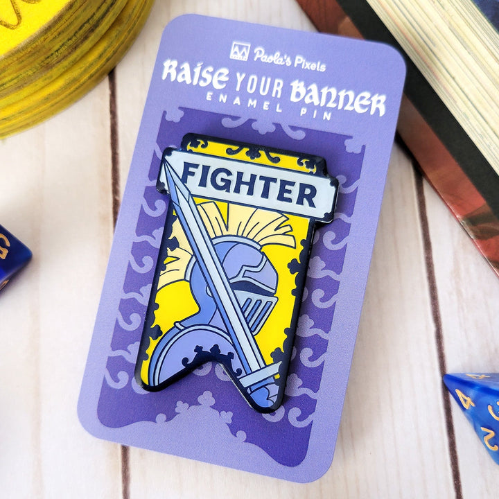Seconds Sale! Fighter Banner Enamel Pin
