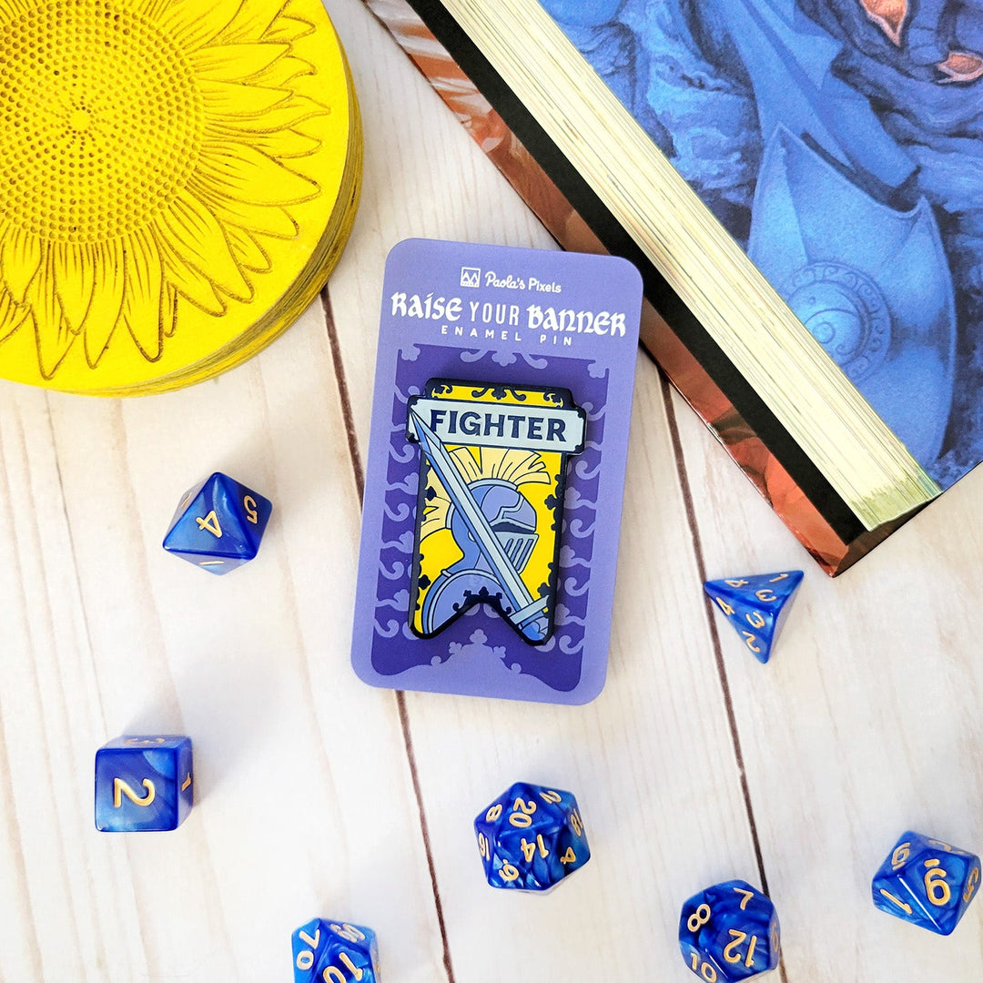 Seconds Sale! Fighter Banner Enamel Pin