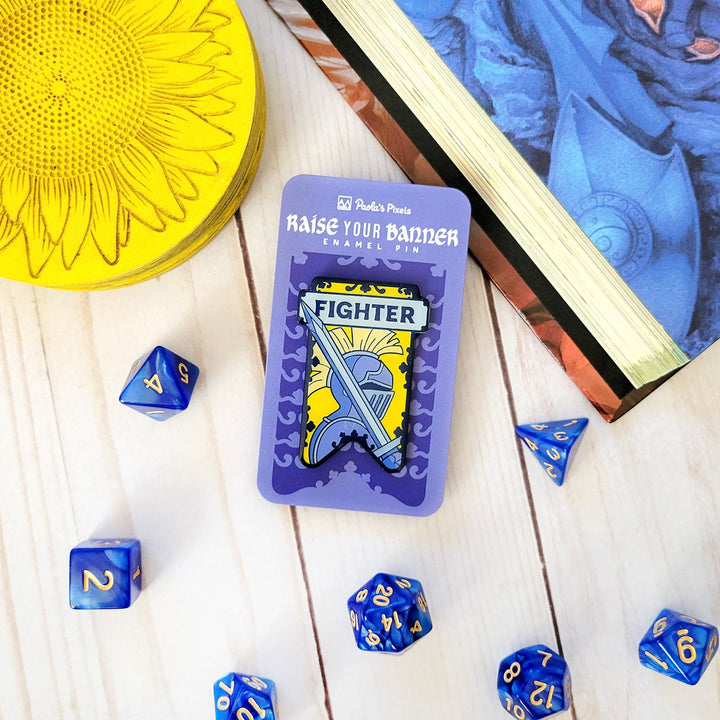 Seconds Sale! Fighter Banner Enamel Pin