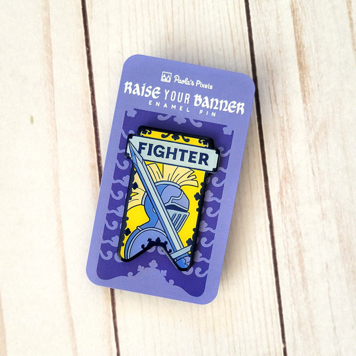 Seconds Sale! Fighter Banner Enamel Pin
