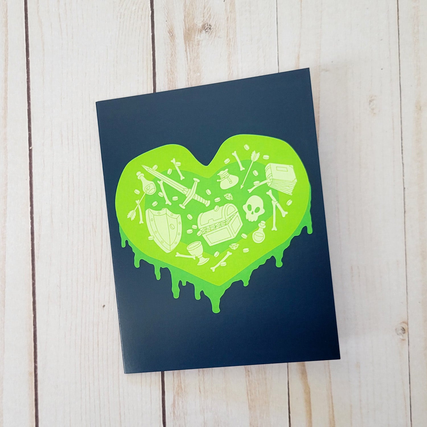 Gelatinous Heart Greeting Card Paola's Pixels
