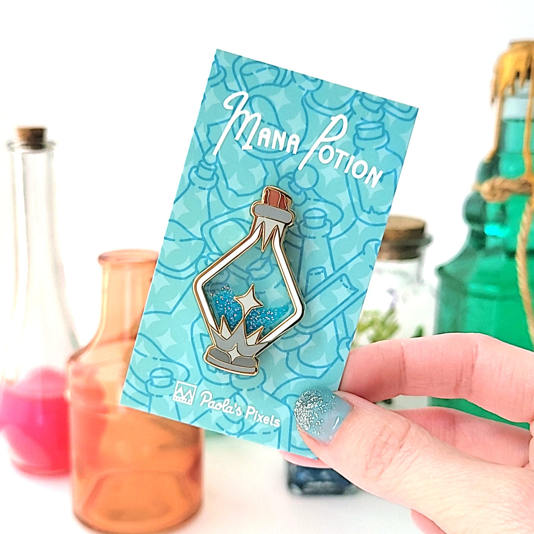 Seconds Sale! Mana Potion Glitter Pin