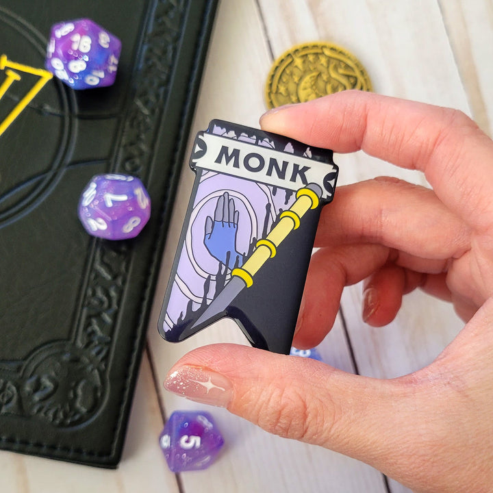 Seconds Sale! Monk Banner Enamel Pin