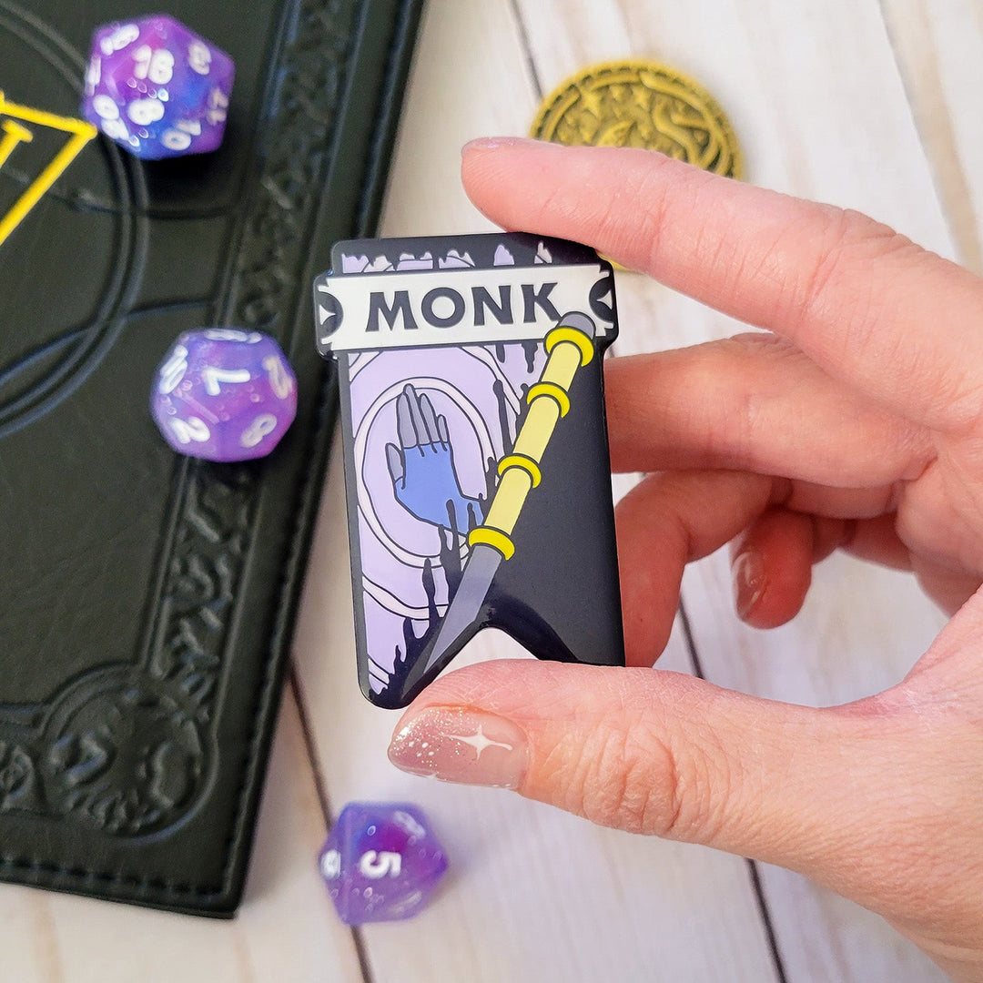 Seconds Sale! Monk Banner Enamel Pin