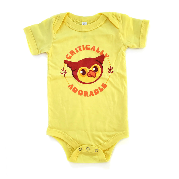 Critically Adorable Owlbear Baby One Piece - Geeky merchandise for people who play D&D - Merch to wear and cute accessories and stationery Paola's Pixels