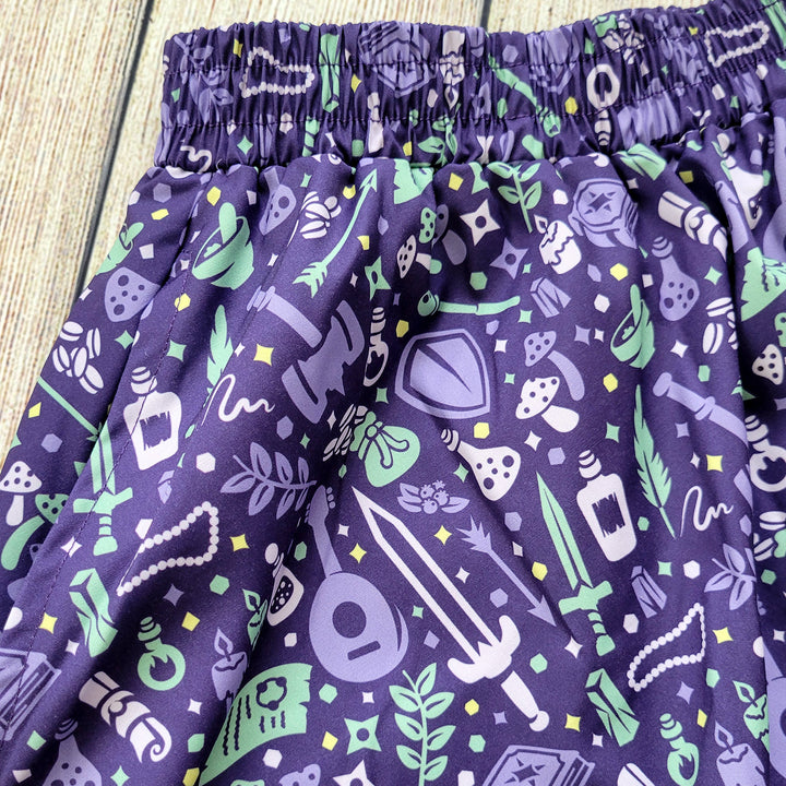 Purple Dungeon Academia Midi Skirt