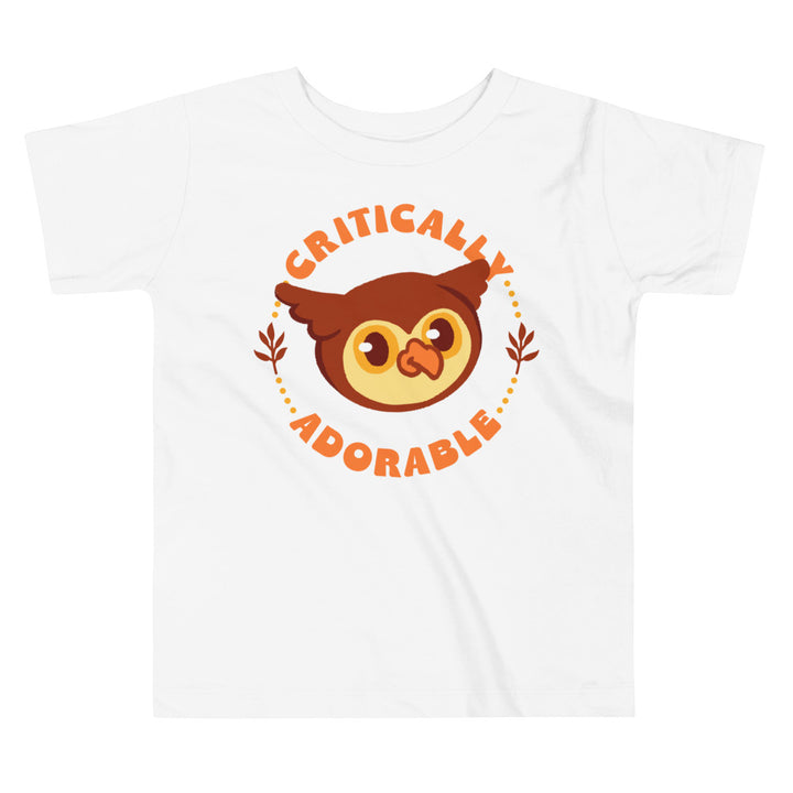 Critically Adorable Owlbear Toddler Shirt - Geeky merchandise for people who play D&D - Merch to wear and cute accessories and stationery Paola's Pixels