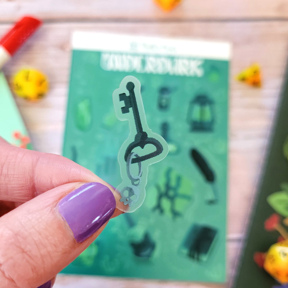 Underdark Sticker Sheet - Geeky merchandise for people who play D&D - Merch to wear and cute accessories and stationery Paola's Pixels