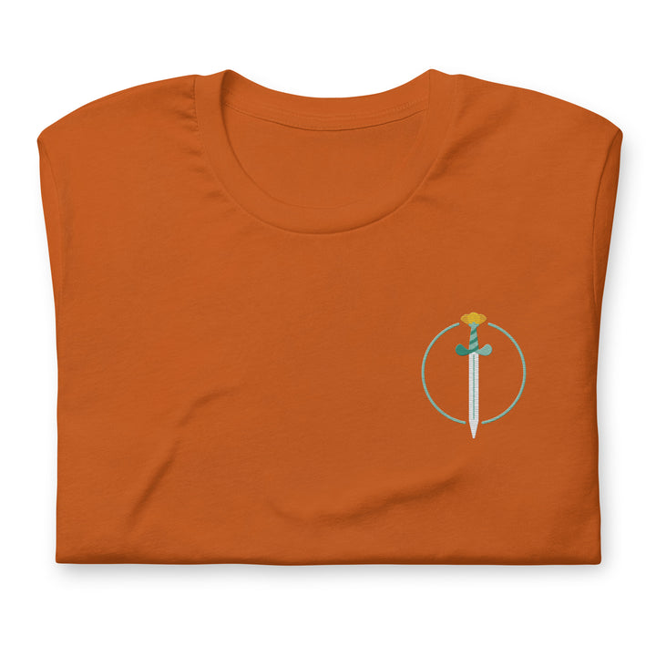 Yellow Sword Embroidered Unisex Shirt