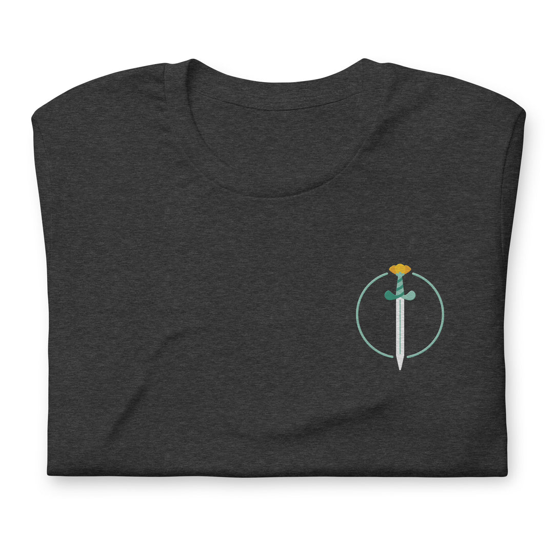 Yellow Sword Embroidered Unisex Shirt