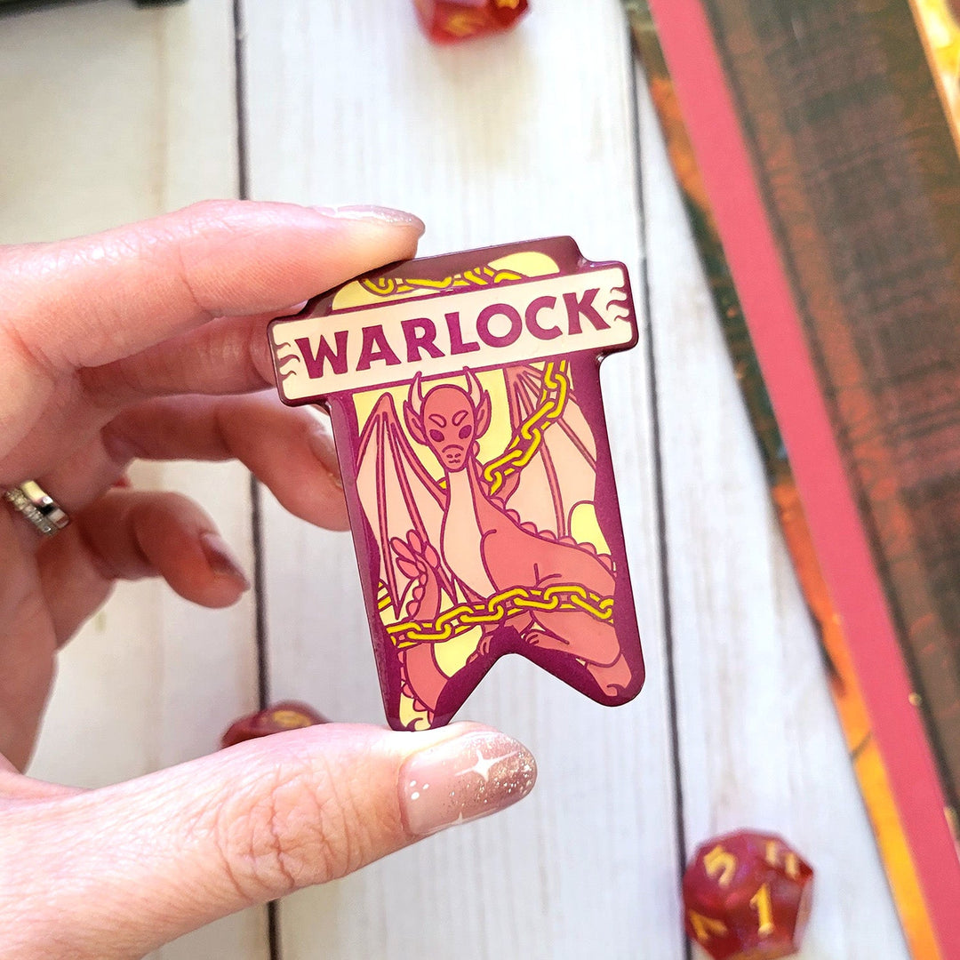 Seconds Sale! Warlock Banner Enamel Pin