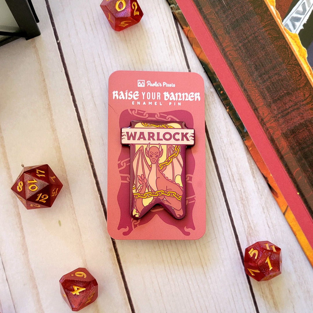 Seconds Sale! Warlock Banner Enamel Pin