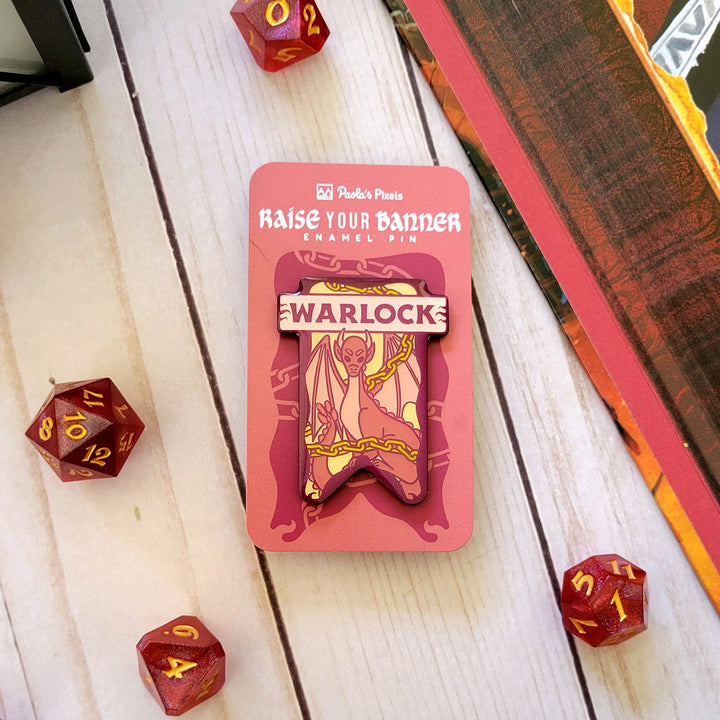 Seconds Sale! Warlock Banner Enamel Pin