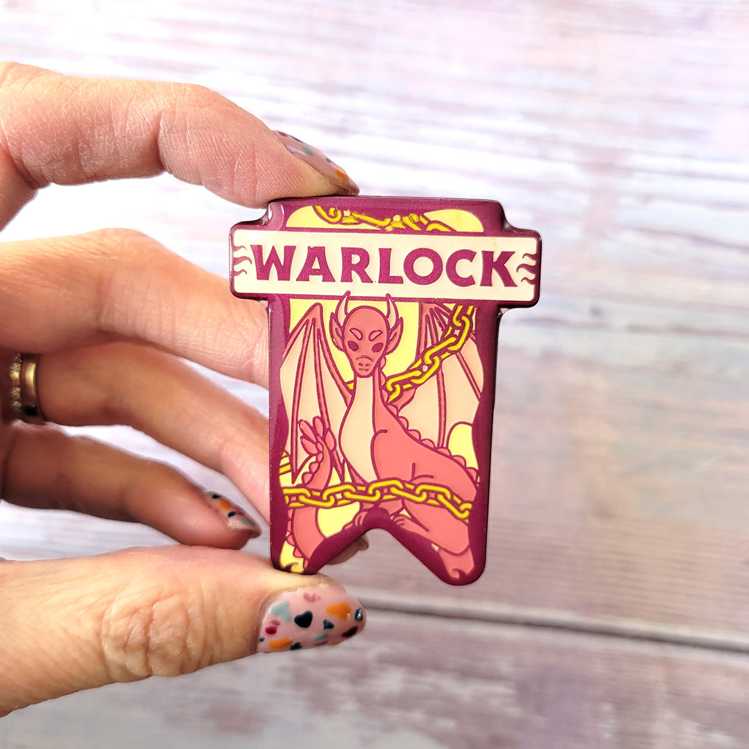 Seconds Sale! Warlock Banner Enamel Pin