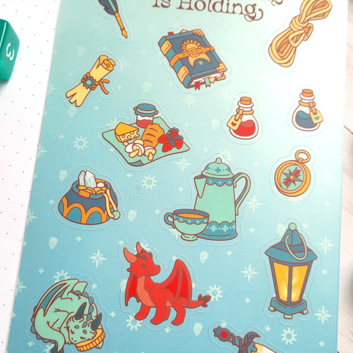 What The Bag Is Holding Sticker Sheet