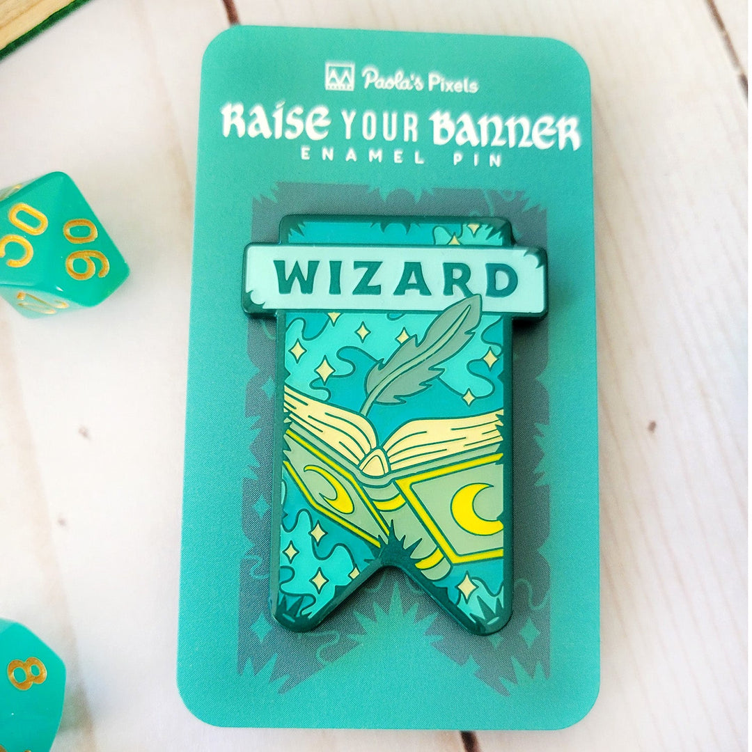 Seconds Sale! Wizard Banner Enamel Pin