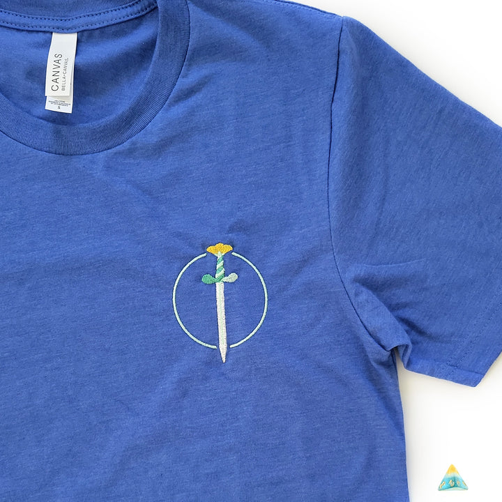 Yellow Sword Embroidered Unisex Shirt