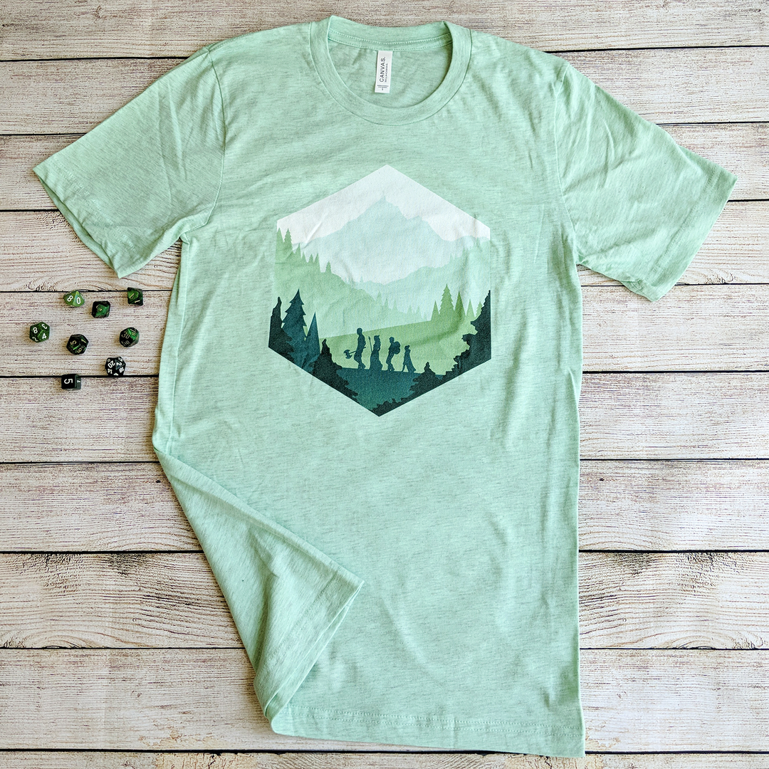 Adventure d20 Shirt - Geeky merchandise for people who play D&D - Merch to wear and cute accessories and stationery Paola's Pixels