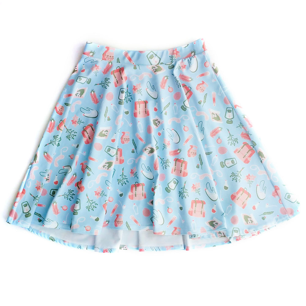 Adventurer Skater Skirt - Geeky merchandise for people who play D&D - Merch to wear and cute accessories and stationery Paola's Pixels