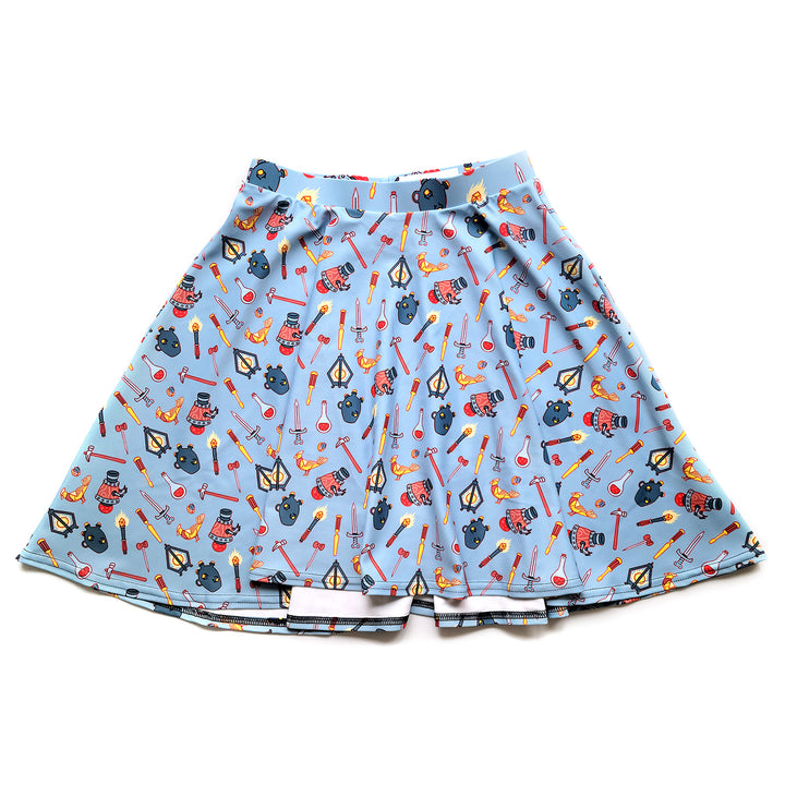 Artificer Skater Skirt - Geeky merchandise for people who play D&D - Merch to wear and cute accessories and stationery Paola's Pixels