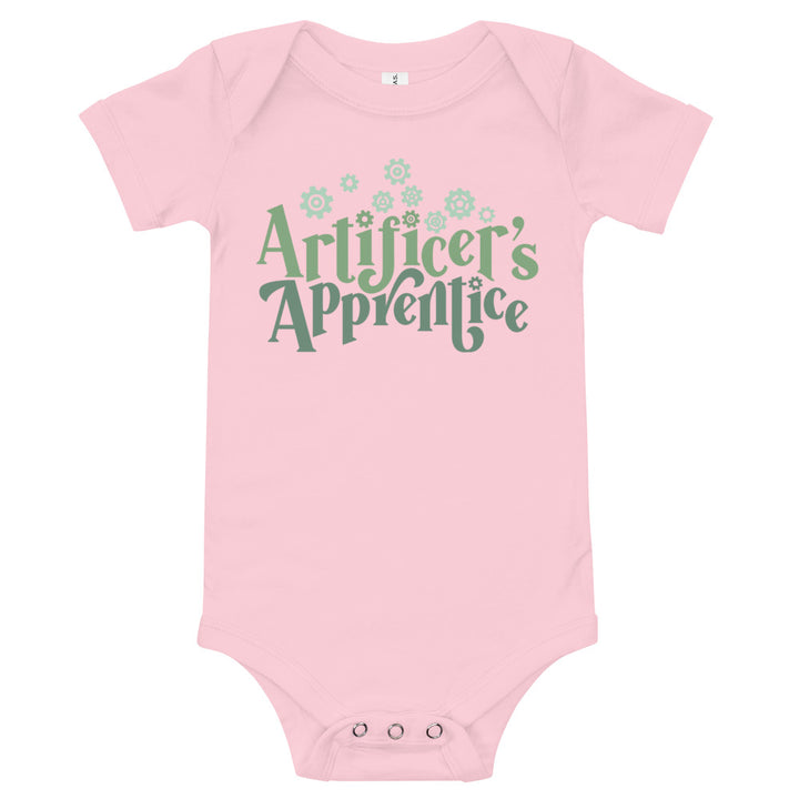 Artificer's Apprentice Baby One Piece - Geeky merchandise for people who play D&D - Merch to wear and cute accessories and stationery Paola's Pixels