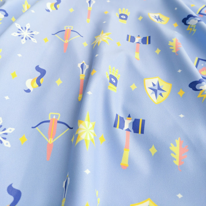Cleric Skater Skirt - Geeky merchandise for people who play D&D - Merch to wear and cute accessories and stationery Paola's Pixels
