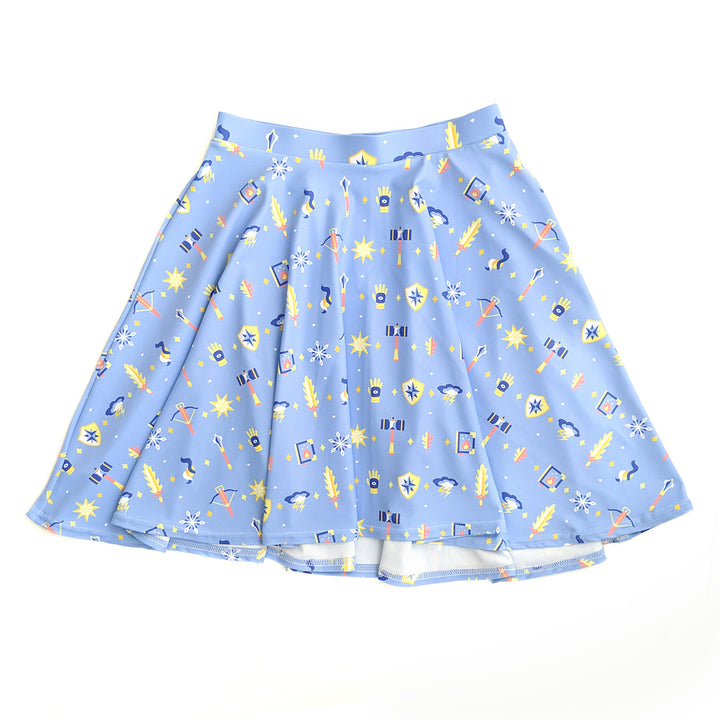 Cleric Skater Skirt - Geeky merchandise for people who play D&D - Merch to wear and cute accessories and stationery Paola's Pixels