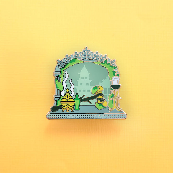 The Cleric Window Pin - Geeky merchandise for people who play D&D - Merch to wear and cute accessories and stationery Paola's Pixels