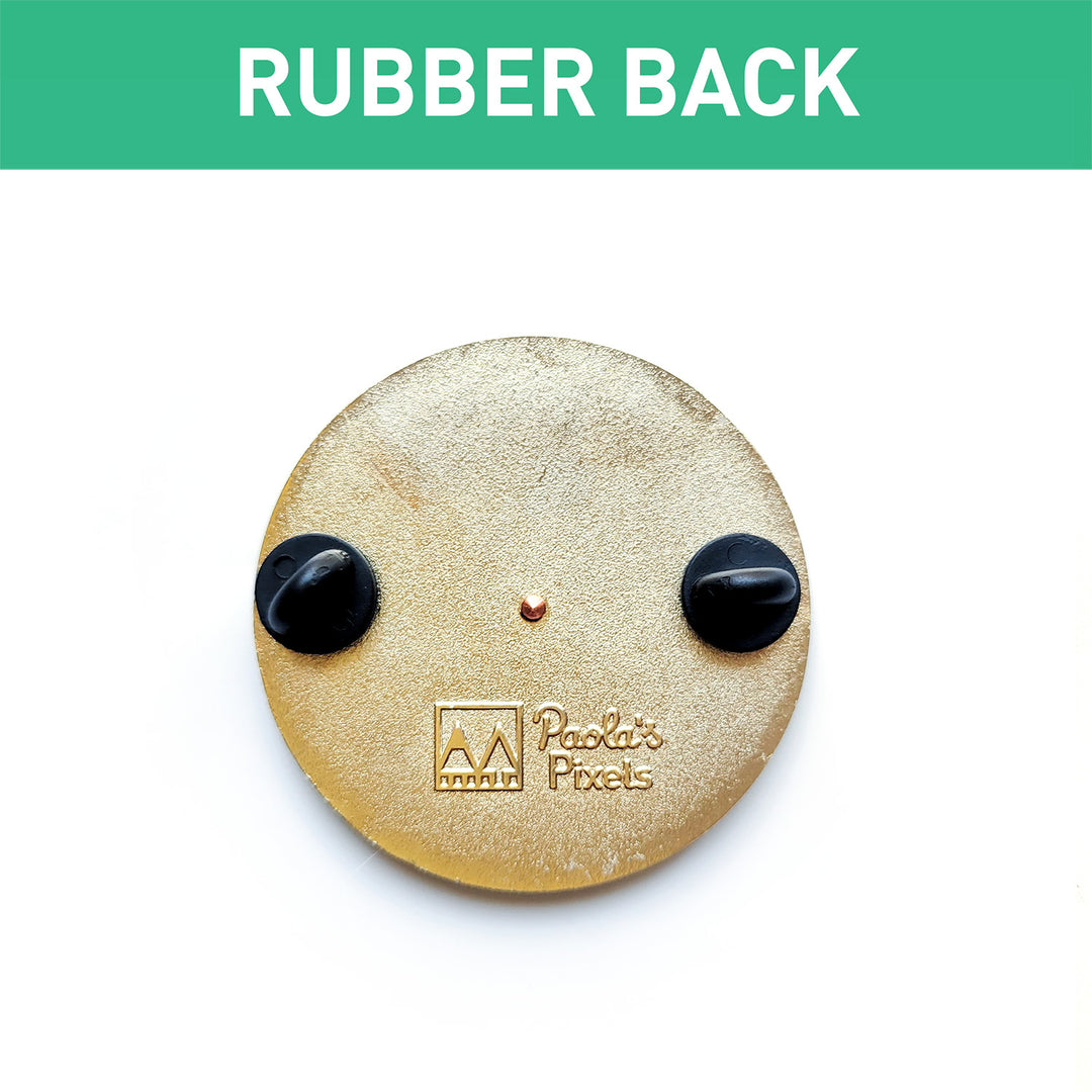 Cure Wounds Spinner Pin - Geeky merchandise for people who play D&D - Merch to wear and cute accessories and stationery Paola's Pixels