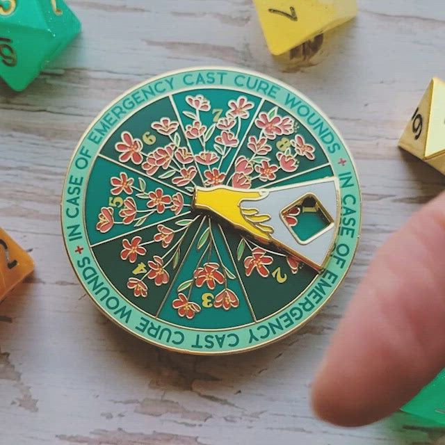Cure Wounds Spinner Pin