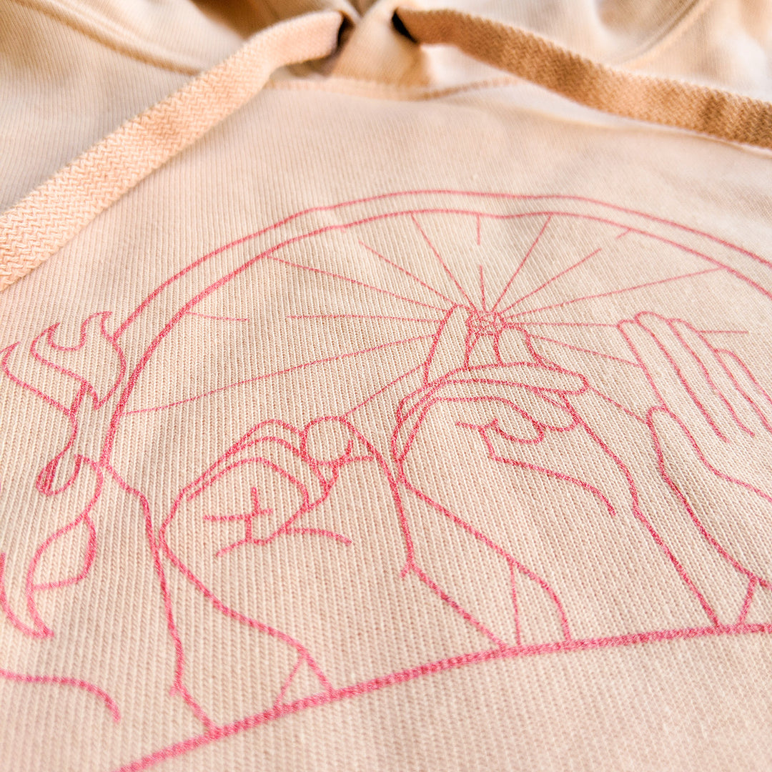 Hands of Fate Cropped Hoodie - Geeky merchandise for people who play D&D - Merch to wear and cute accessories and stationery Paola's Pixels