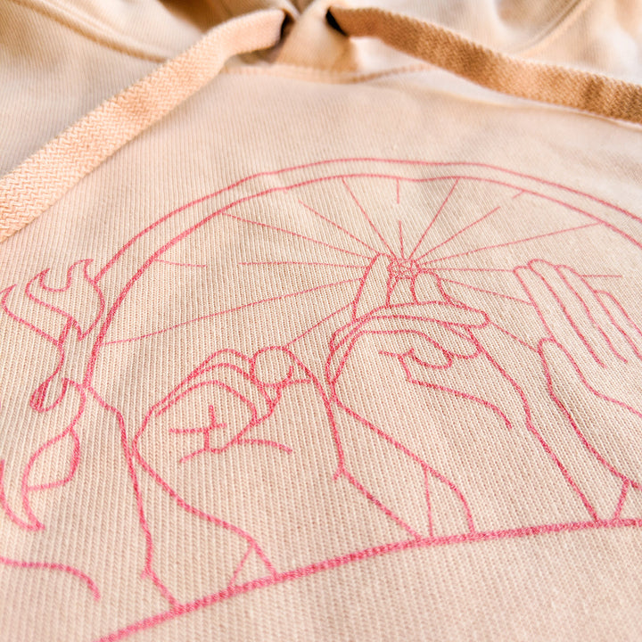 Hands of Fate Cropped Hoodie - Geeky merchandise for people who play D&D - Merch to wear and cute accessories and stationery Paola's Pixels